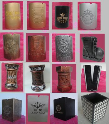 仿古方形夜色COCO1520酒吧定制特色個性 樹脂煙灰缸廠家直銷